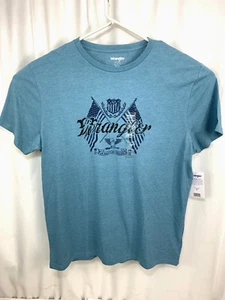 Camiseta para hombre Wrangler azul bandera americana talla XL - Imagen 1 de 5
