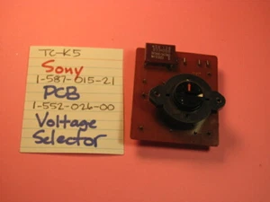 📈SONY 1-587-015-21 VOLTAGE SELECTOR PCB TC-K5 STEREO CASSETTE DECK - Picture 1 of 3