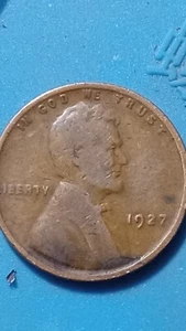 HARD TO FIND RARE 1927 No Mint Mark Wheat Penny Circulated LRm 1c US Coin - Picture 1 of 16