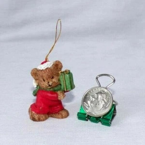 Miniatur Puppenhaus Christbaumschmuck Figur Teddybär Spielzeug 1,25 Zoll Harz - Bild 1 von 2
