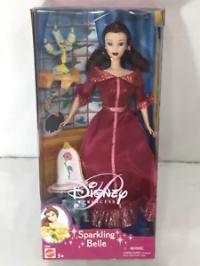 2001 Disney Beauty & the Beast Sparkling Belle Princess Barbie Doll NEW Boxed - Picture 1 of 7