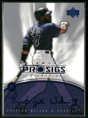 2004 Upper Deck Diamond Collection Pro Sigs #72 Preston Wilson - Image 1 of 2