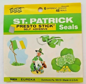 Vintage Eureka St. Patrick Irish 48 Seals New Old Stock Junk Journal Sammelalbum - Bild 1 von 1