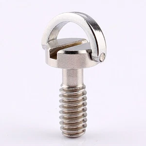 1/4" Screw Standard D-Ring Screw For Camera Tripod Quick Release Plate Monopod - Picture 1 of 12
