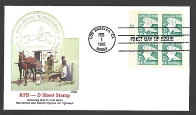 1985 US Postage - SCOTT 2111 - 22 CENT - EAGLE D RATE - FDC Fleetwood - ABLM - Image 1 of 2
