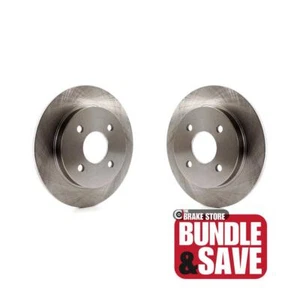Rear Brake Rotor Pair For 2000-2007 Ford Focus 2014-2019 Fiesta LX Mid High - Picture 1 of 10