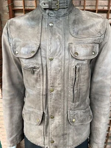 BELSTAFF Jacket MAPLE Antique Grey Winter Edition MALENOTTI ERA Gold Label L - Picture 1 of 24