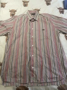 Savane Men’s Shirt Large Striped Multicoloured Long Shirt Sleeve - Picture 1 of 7