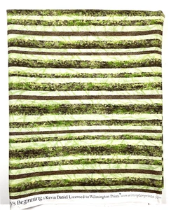Wilmington Prints Journey Beginning 35 in Green & Brown Quilt Cotton Fabric - Picture 1 of 3