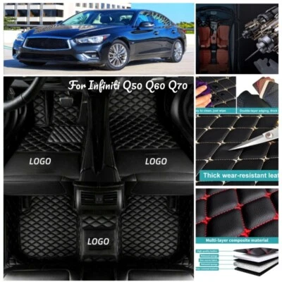 Carpets Fit INFINITI Q50 Q50-Hybrid Q60 Q70 Car Floor Mats Custom Rugs Auto - Image 1 of 4