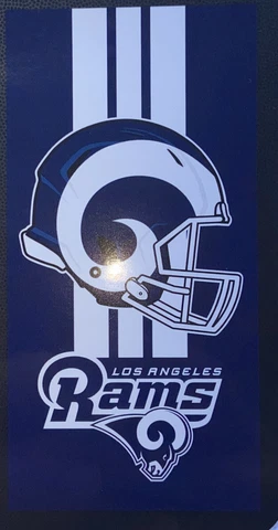 Los Angeles Rams Beach Towel. 30”x60” NWT Licensed Product. Super bowl Champs Cover