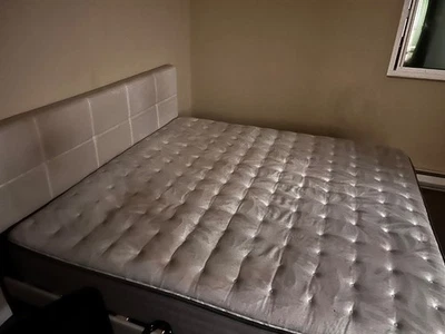 Sealy Posturepedic mattress king size -spring bloom with bed frame  - Image 1 of 4