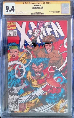 X-Men #4 (1992, Marvel) CGC SS 9.4 Signed Jim lee - 1st Appearance of Omega Red - Image 1 of 4