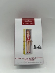 New HALLMARK BARBIE'S LITTLE SISTER SKIPPER 60TH ANNIVERSARY KEEPSAKE Ornament - Picture 1 of 6