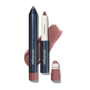 TRE'STIQUE Matte Lip Crayon, Matte Lipstick with Built-In Lip Gloss Balm, 2-In-1 - Picture 1 of 12