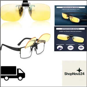 Blaulichtfilter Brille | UV-Schutz | PC Handy TV Schutz - Bild 1 von 8
