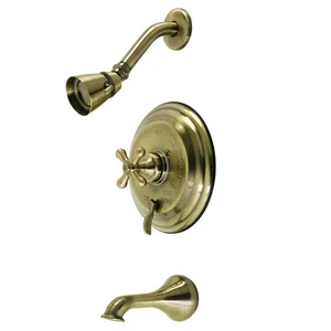 Kingston Brass KB36330AX Restoration Tub and Shower Faucet, 7.13 x 7.5 x 4.94, - Picture 1 of 3