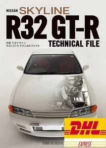 Nissan Skyline R32 GT-R Livre de Dossier Technique 207p Mécanisme Japonais Guide Photo - Photo 1/13
