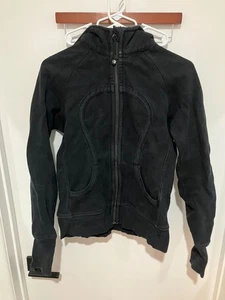 Lululemon Women's Scuba Full Zip Hoodie, Black, Small - Picture 1 of 3