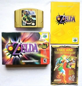 Zelda Majora's Mask Collector's Edition Nintendo 64 N64 Complete Box BlockBuster - Picture 1 of 12