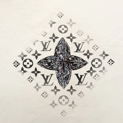 Louis Vuitton Monogram Gradient Chopped Tee XL — 第 1/4 张图片