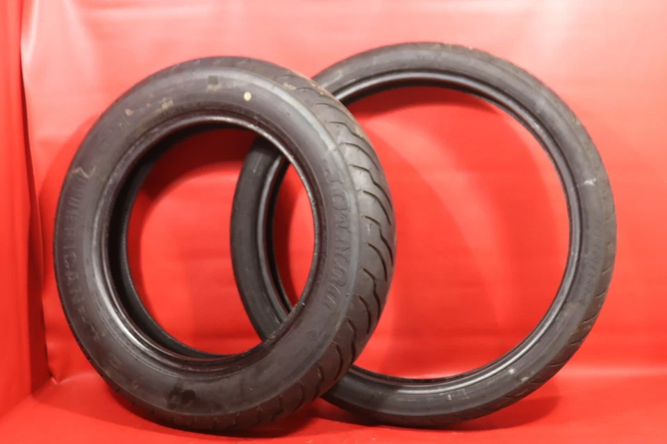 2000 HARLEY-DAVIDSON NIGHT TRAIN FXSTB FRONT REAR TIRE SET DUNLOP AMERICAN 21 16 Foto 1 de 4