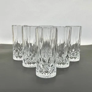 Royal Crystal Rock OPERA 6” Highball Glasses Tumbler Crisscross RCR Ray Set Of 6 - Picture 1 of 12
