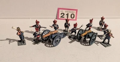 25mm Minifigs. Napoleonic. FRENCH. LINE FOOT ARTILLERY BATTERIES x2. - Image 1 of 4