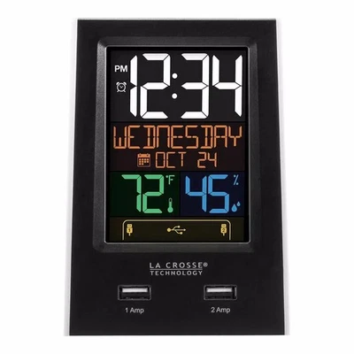 La Crosse Technology C86224 Dual USB Charging Alarm Clock - Image 1 of 4