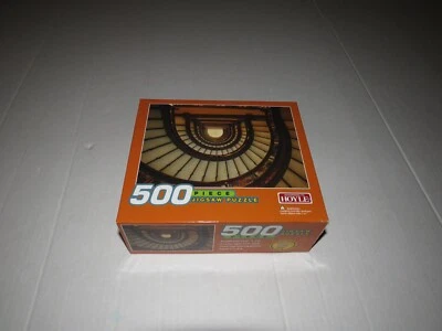 Hoyle 500 Piece Jigsaw Puzzle Stairs Winding Spiral Staircase Architecture New - Image 1 of 4