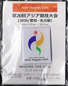 AICHI NAGOYA 2026. THE 20TH ASIAN GAMES PIN. NEW ON ORIGINAL CARD - Picture 1 of 2