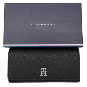 Tommy Hilfiger Damen Geldbörse TH Emblem Large ZA (AW0AW14639 BDS) Neu & OVP - Bild 1 von 12