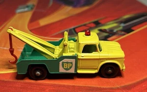 VINTAGE, 1965, DODGE WRECK TRUCK BP, SCATOLA FIAMMIFERI LESNEY, N. 13, MADE IN ENGLAND - Foto 1 di 9