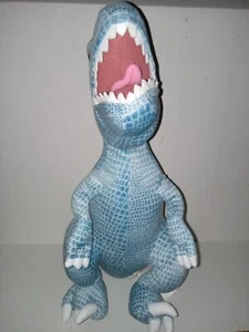 Jurassic Park World Blue T-Rex Velociraptor Dinosaur Plush Animal 17" - Picture 1 of 6