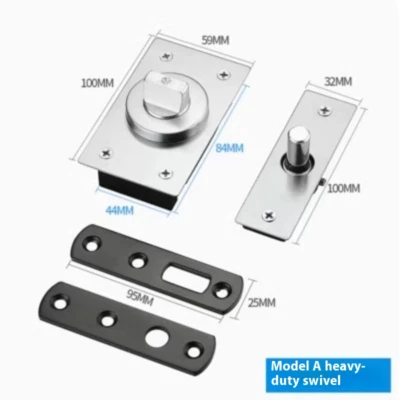 1Set 400KG Heavy Duty Door Pivot 360 Degree Rotary Door Hinge Door Pivot Hinge - Image 1 of 4