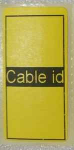 50 Kabelausweis aufgeräumte Etiketten selbstklebend selbstklebend selbstklebend ID Aufkleber Etiketten GELB - Bild 1 von 5