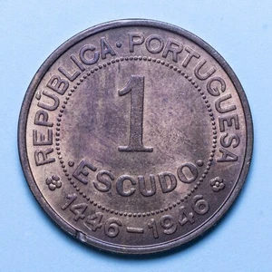 GUINEA BISSAU ESCUDO 1946 FDC BRONZO MONETA COLLEZIONE NUMISMATICA COIN - Imagen 1 de 2