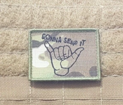 Gonna Send it Multicam Gelsoft Airsoft Morale Patch - image 1 of 2