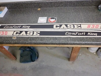 J.I. CALCOMANÍAS CASE 930 COMFORT KING. DRAFT-O-MATIC. NÚMEROS ROJOS, VINILO SOLO CAPUCHA Foto 1 de 4