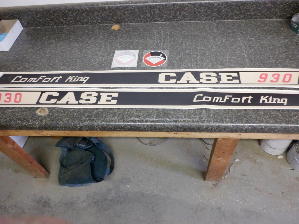 J.I. CASE 930 COMFORT KING DECALS. DRAFT-O-MATIC. RED NUMBERS, HOOD ONLY  VINYL - Image 1 of 4