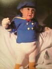 Donald Duck Sailor Suit , Hat And Flippers Knitting Pattern (18/24month)
