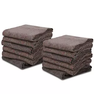 Furniture Pads Ultra 12 Moving Blankets Thick Pro - 54" x 72" Grey Textile Skins - Picture 1 of 10