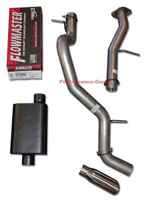 Fits 01-06 Tahoe Yukon Mandrel Bent Exhaust w/ Flowmaster Super 44 Muffler - Image 1 of 2