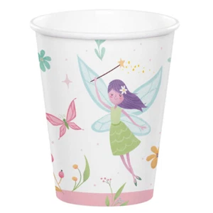 Fairies Party Supplies Fairy Forest Paper Cups 8 Pack Birthday Girl Tableware  - Picture 1 of 1