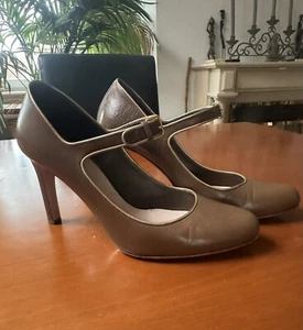 Miu Miu Pumps Nougat mit Gold abgesetzt Größe 41 - Bild 1 von 18