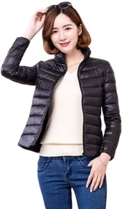 Women's Fashion Lightweight Waterproof Packable Insulated Down Jacket Bk S - Picture 1 of 4