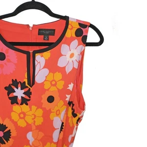 Victoria Beckham for Target Orange Floral Sleeveless Belted Romper - Size 1X - Picture 1 of 6