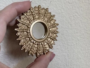 Dollhouse Mid Century Modern Gold Starburst Resin Mirror - Picture 1 of 5