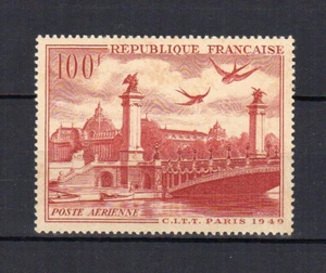 Frankreich 1949 Luftpost Y&T28 Brücke Alexander III postfrisch MNH /TR4634 - Bild 1 von 1