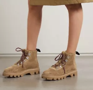 Bota Rag & Bone Quest Gamuza Camel Forrada Piel de Oveja Nueva Sin Caja TTS $595 Talla 36 - Imagen 1 de 7